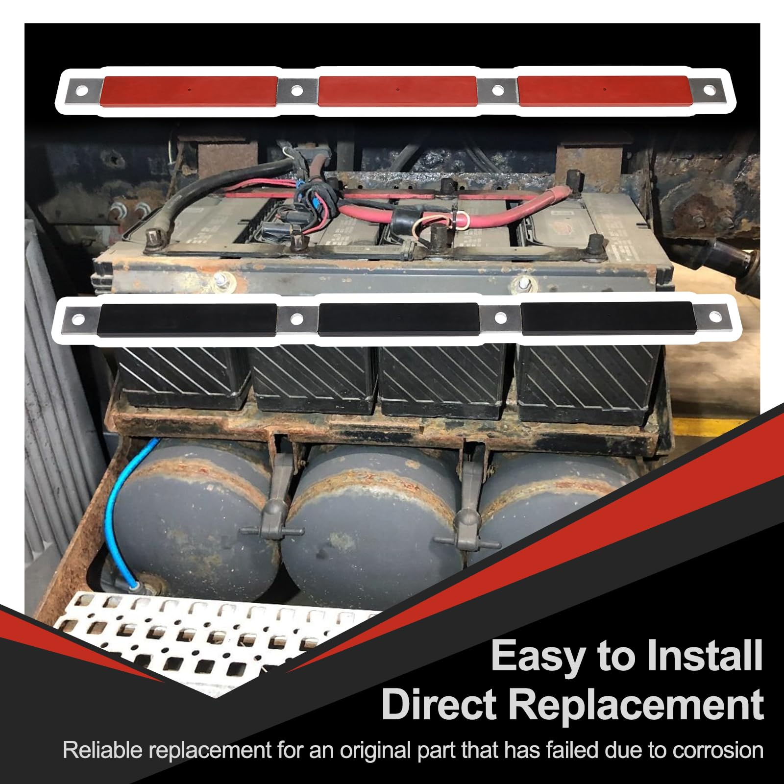 Dorman 242-5529P Positive Battery Bus Bar – Replacement For Select Volvo VN, VNL, VNM Trucks (2004-2019)