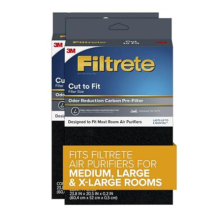 Filtrete FAPF-UCTF2PAMZ Odor Defense Filter, Black