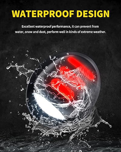 Miniatura 5 de Asgohme Luces LED blancas para placa de matrícula con tubo de neón OLED rojo para parachoques trasero conjunto de lámpara de repuesto compatible con