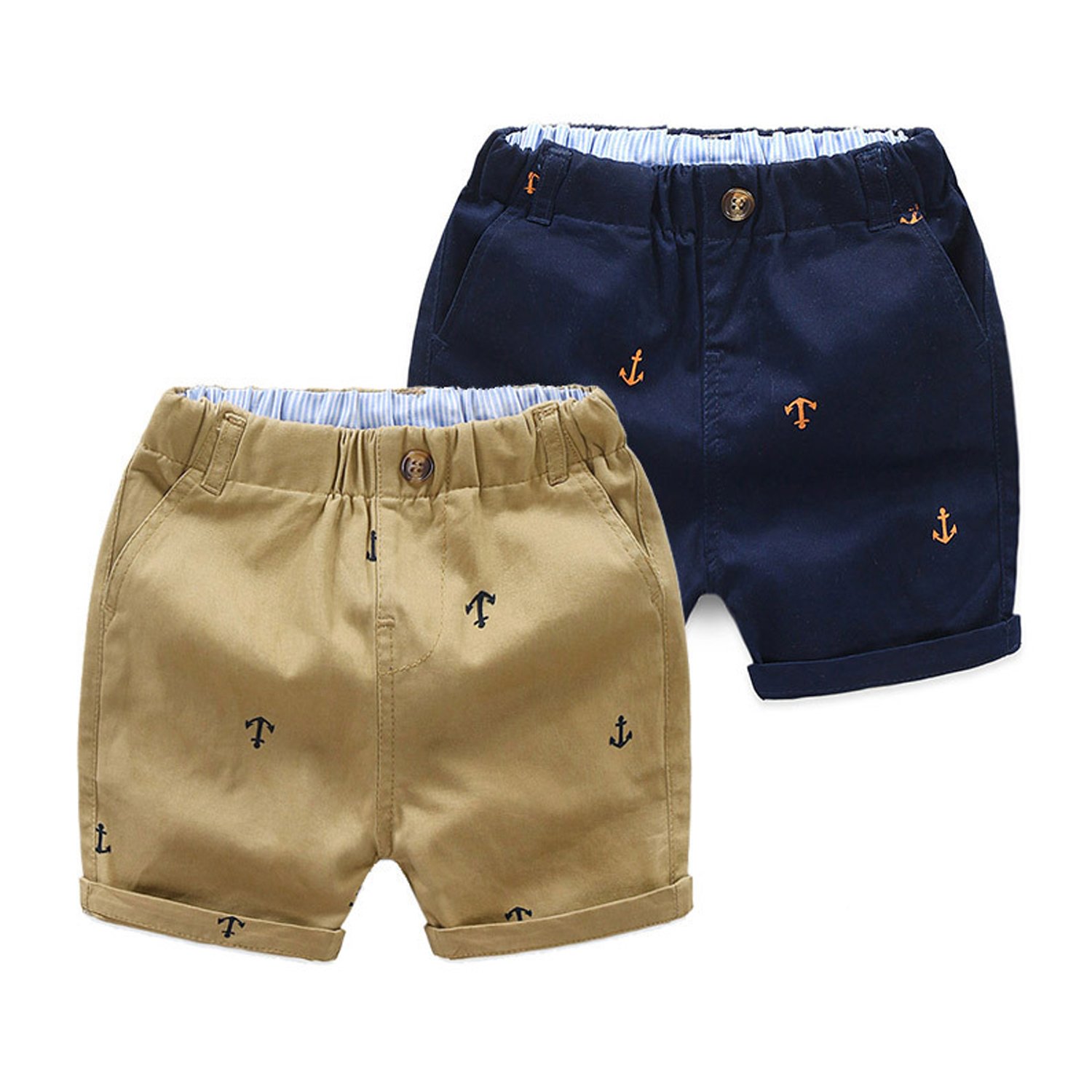 Chic-Chic Short Bébé Garçon Enfant Shorty Pantalon Court Taille Haute Casual Mignon Souple Chic Mode Eté