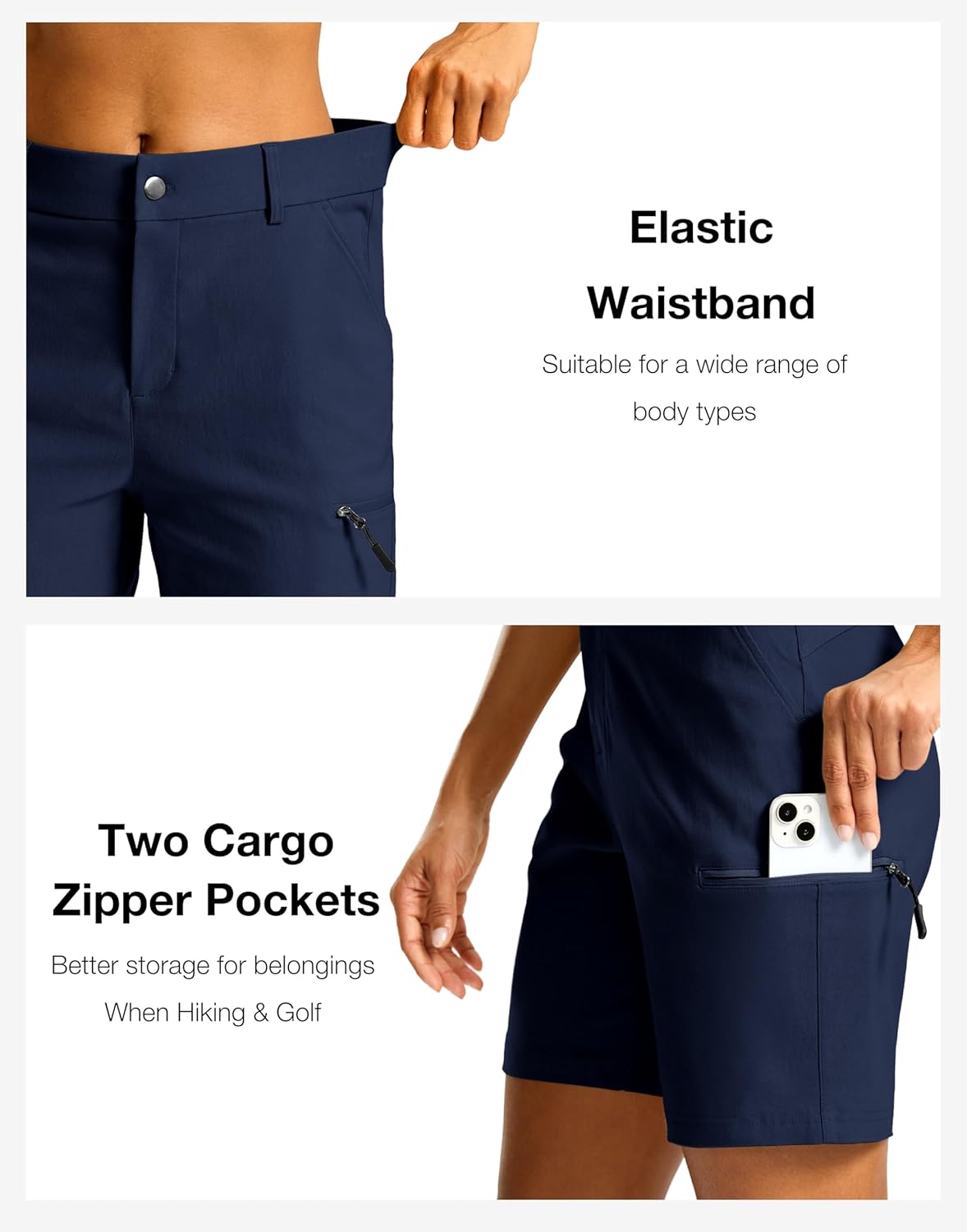 G Gradual Women's 7" Hiking Cargo Shorts Quick Dry Lightweight Golf Outdoor Work Summer Travel Shorts with Pockets - Image 3