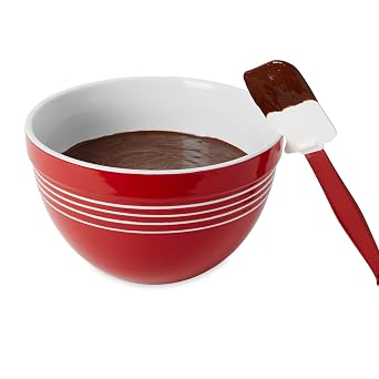 Rubbermaid Commercial Products High Heat Resistant Silicone Heavy Duty Spatula/Food Scraper 9.5-Inch 500F Heat Resistant Red Handle for Baking/Cooking/Mixing Commercial Dishwasher Safe
