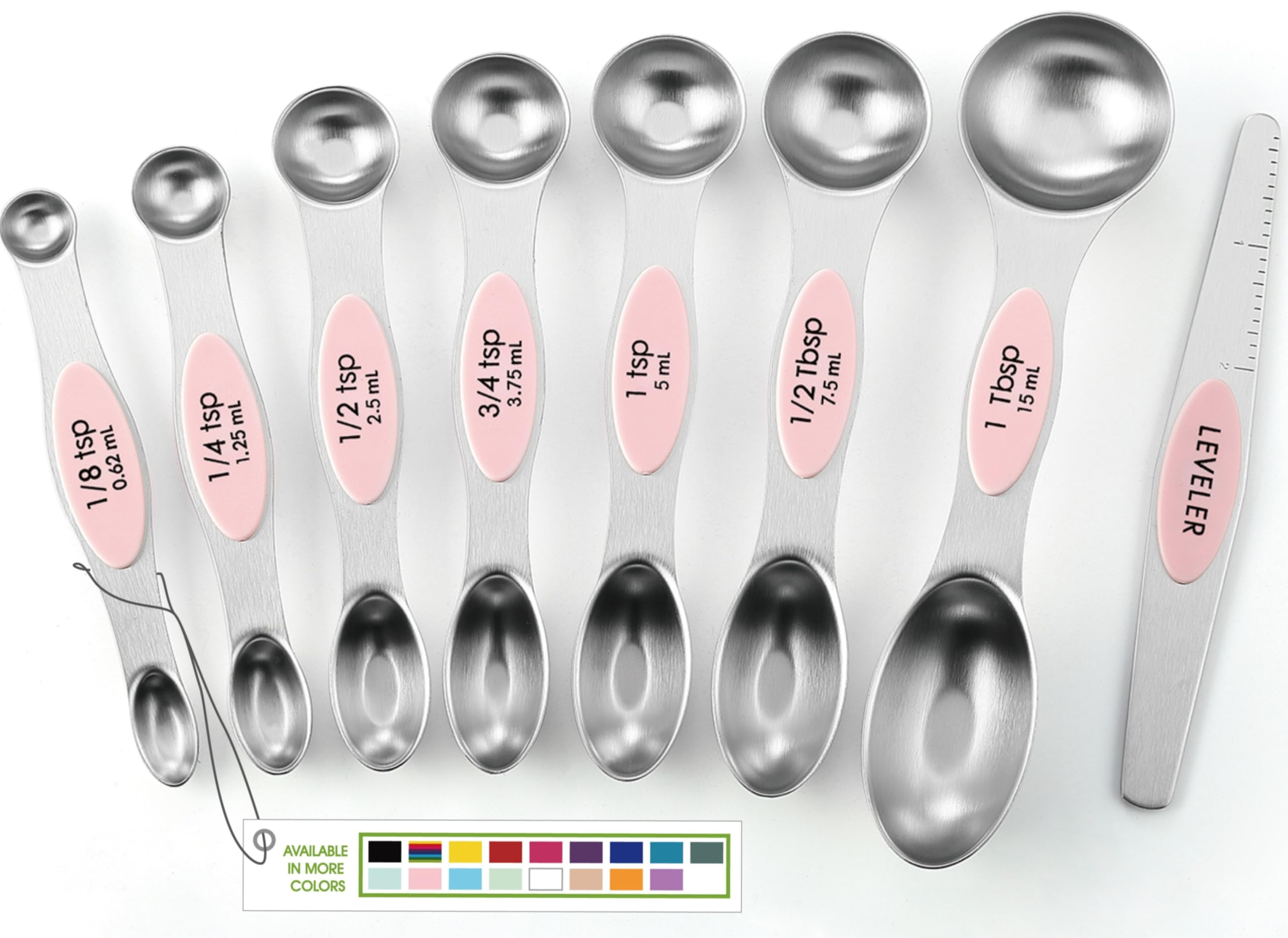 Spring Chef Stainless Steel Magnetic Measuring Spoons Set of 8, Black — Amazon image 26