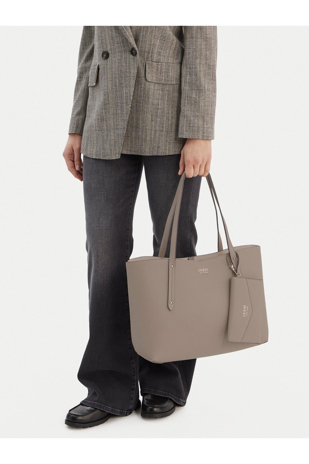 GUESS Bolso shopper Brenton reversible tote con bolso dark taupe BS26GU07 PG964823