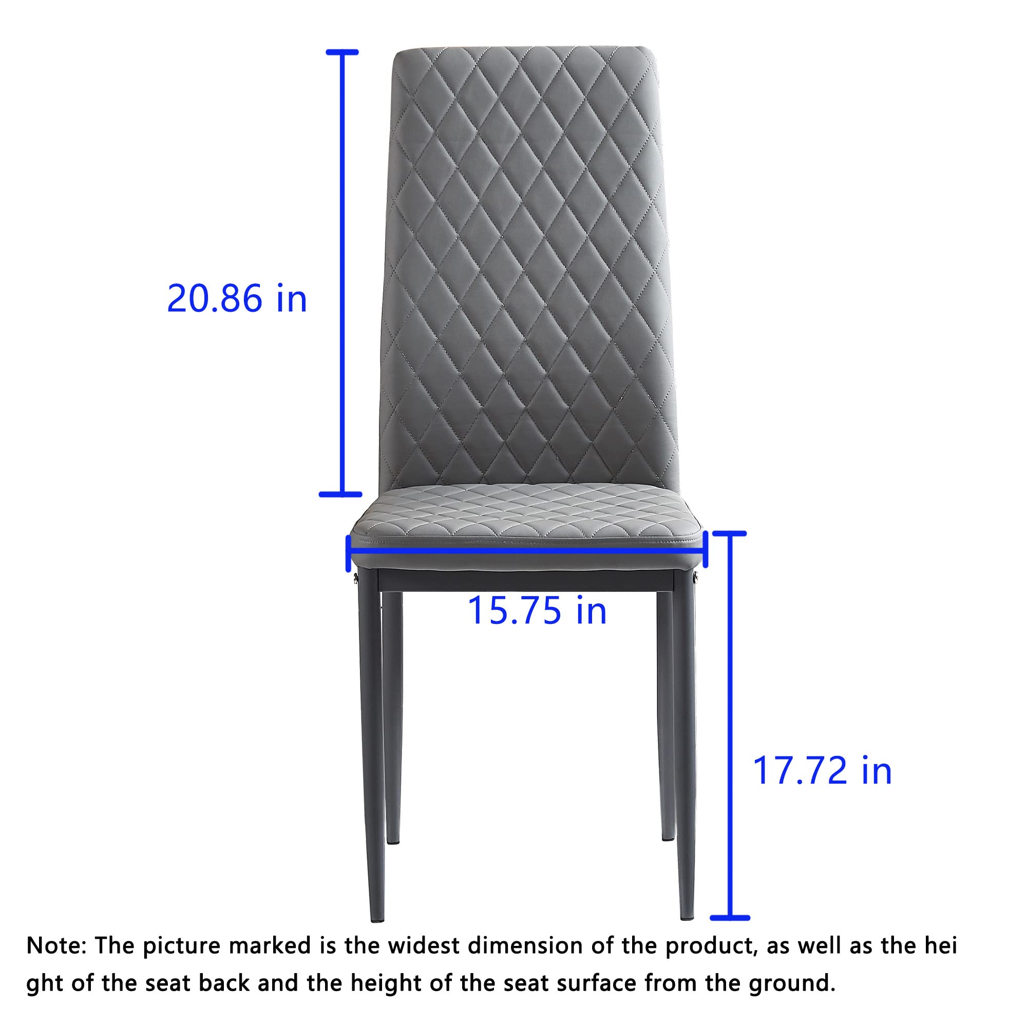 JT Modern Minimalist Dining Chair Fireproof Leather Sprayed Metal Pipe ...