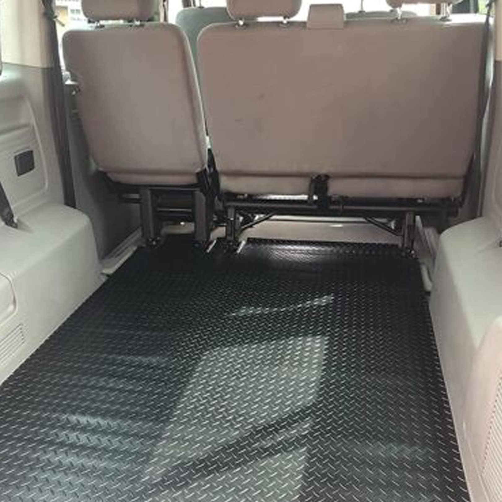 Maty Garażowe Antypoślizgowe Maty Podłogowe Maty Parkingowe z gumy diamentowej 16,5 X 3,3 Stopki do warsztatów pod samochodem (Rozmiar : 16,4 x 3,28 ft)