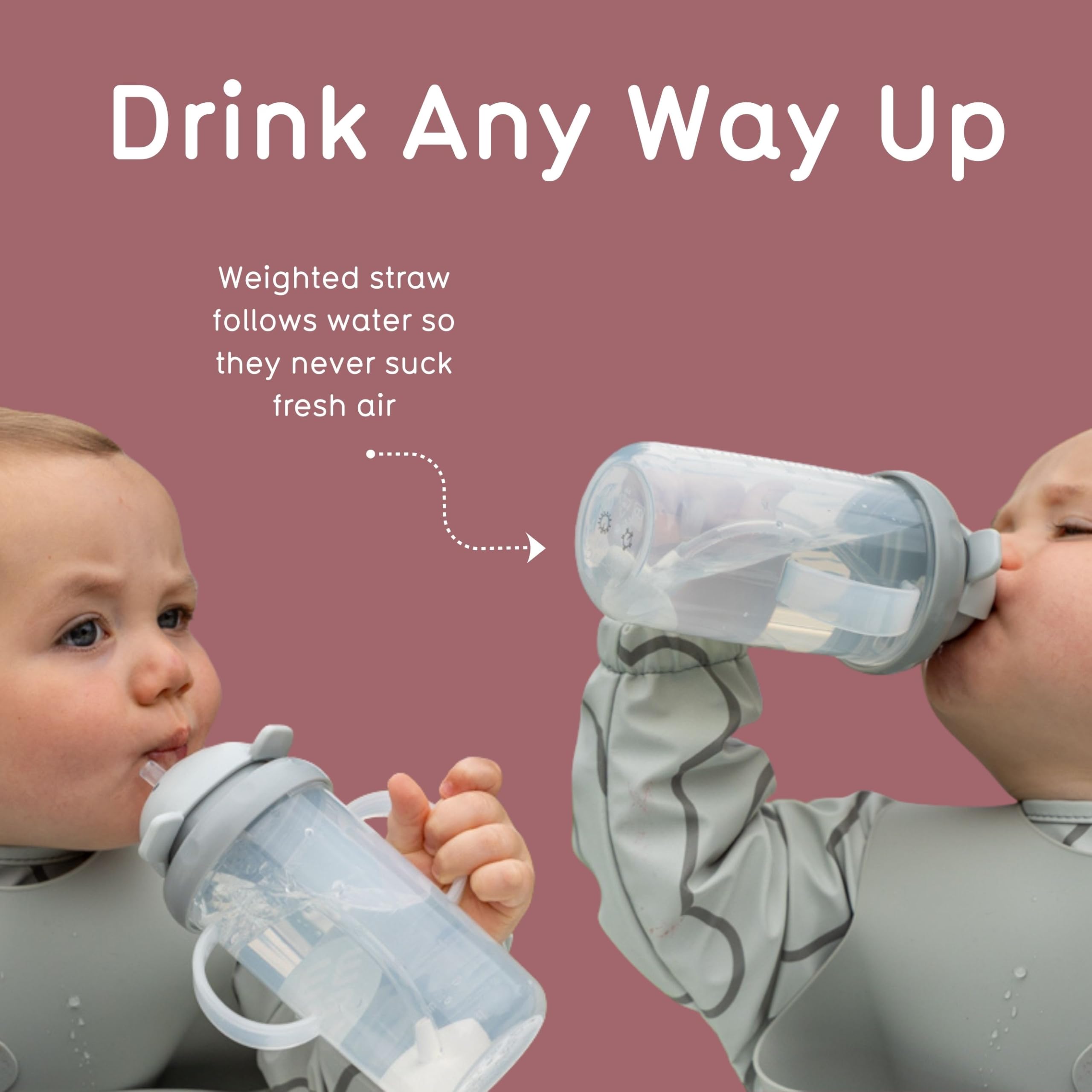 TUM TUM Tippy Up Free Flow Sippy Cup (No Valve), Sippy Cup for Toddlers, 200ml, BPA Free (Betsy Bear S3) — view 3