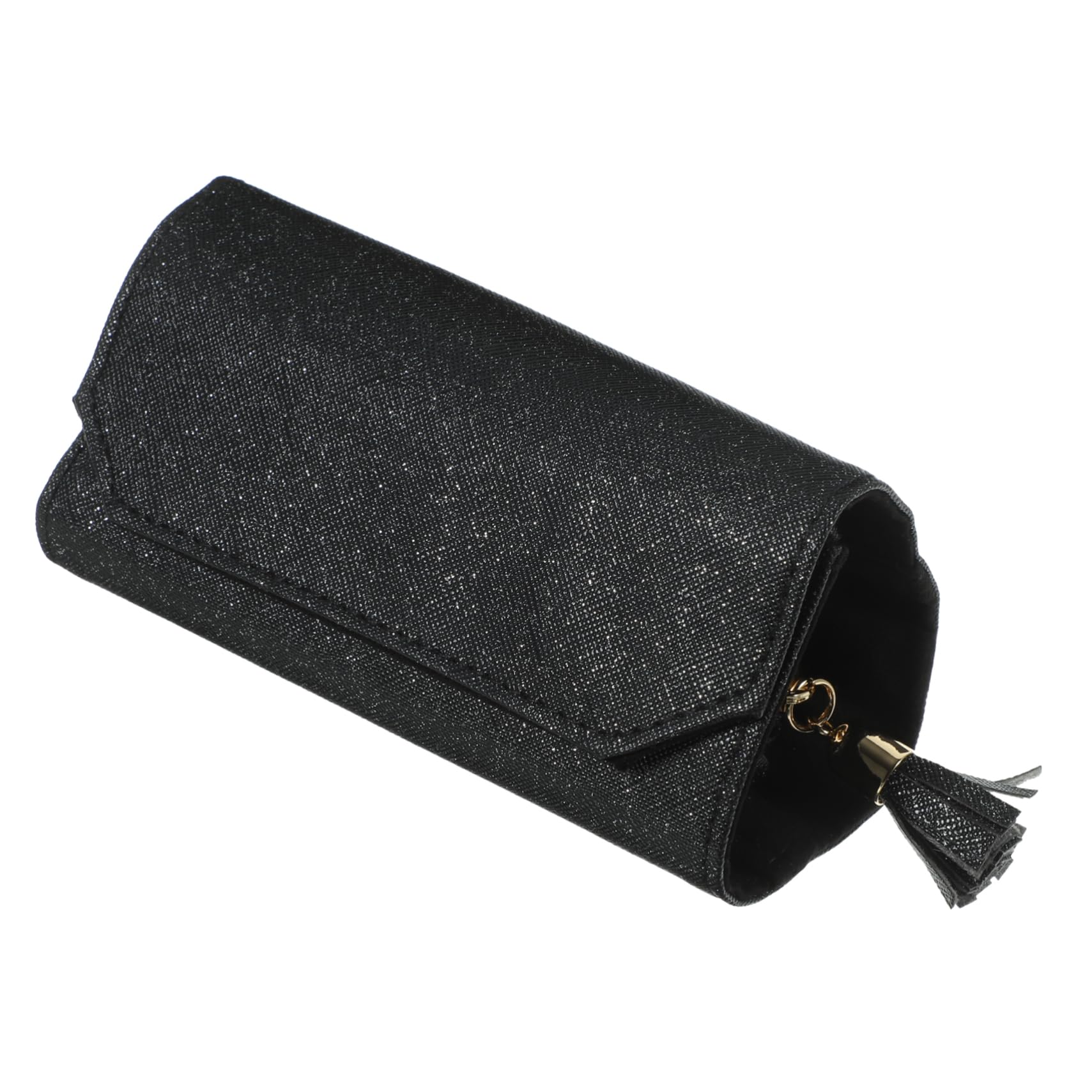 Cabilock Jewelry Travel Organizer Foldable Pu Jewelry Bag Capacity for Safe Storage Portable Roll-up Design for Traveling and Everyday Use Stylish Glitter Finish