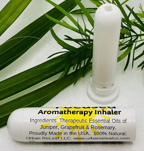 Miniatura 3 de Urban ReLeaf Aromaterapia alerta y enfocada. Despierta y concentra. Alternativa 100% natural sin medicamentos. Mezcla botánica brillante. Ayuda a