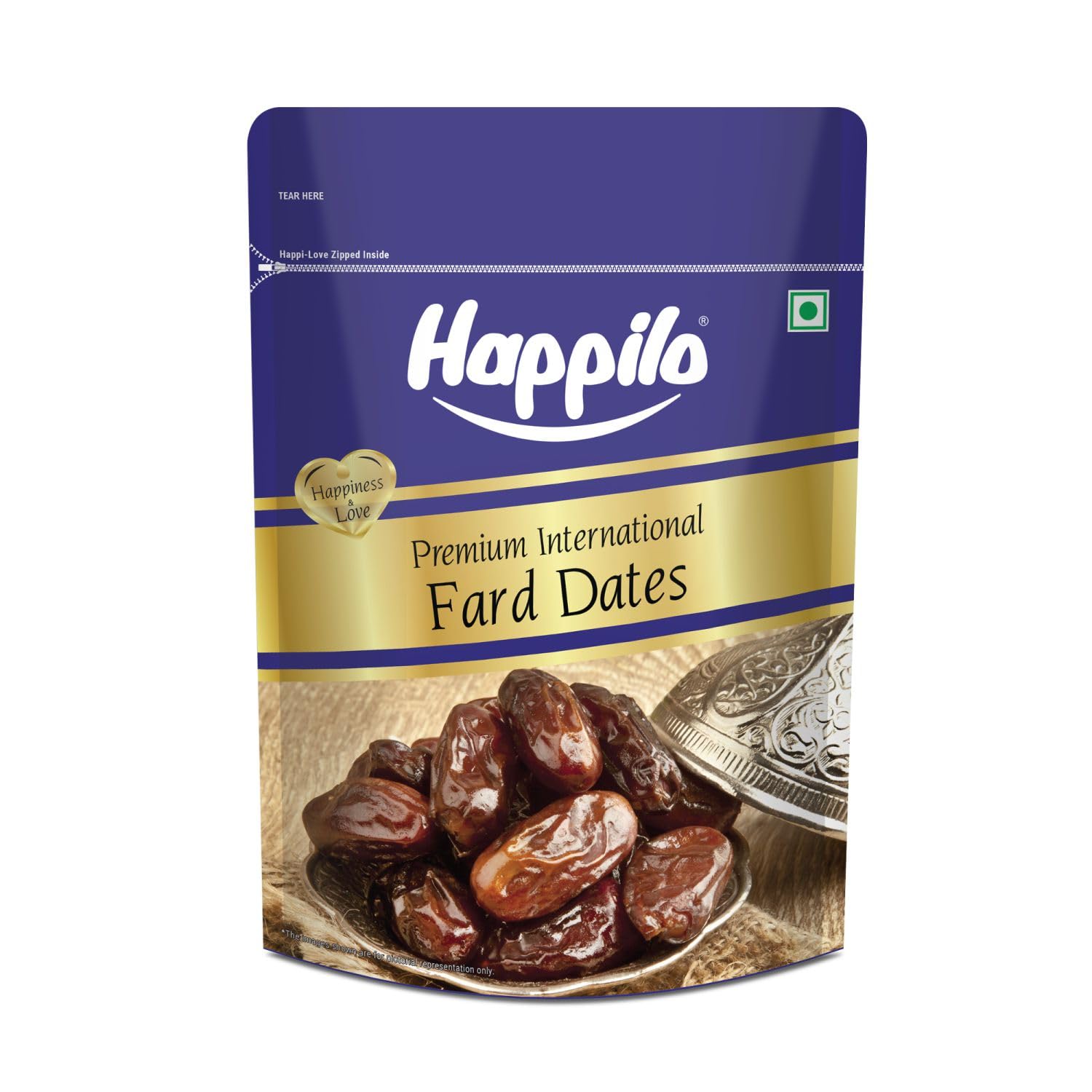 Happilo Premium International Fard Dates 500g | Khajur, Khajoor | Dry Fruits | No Added Sugar Dates in Fresh | Healthy S