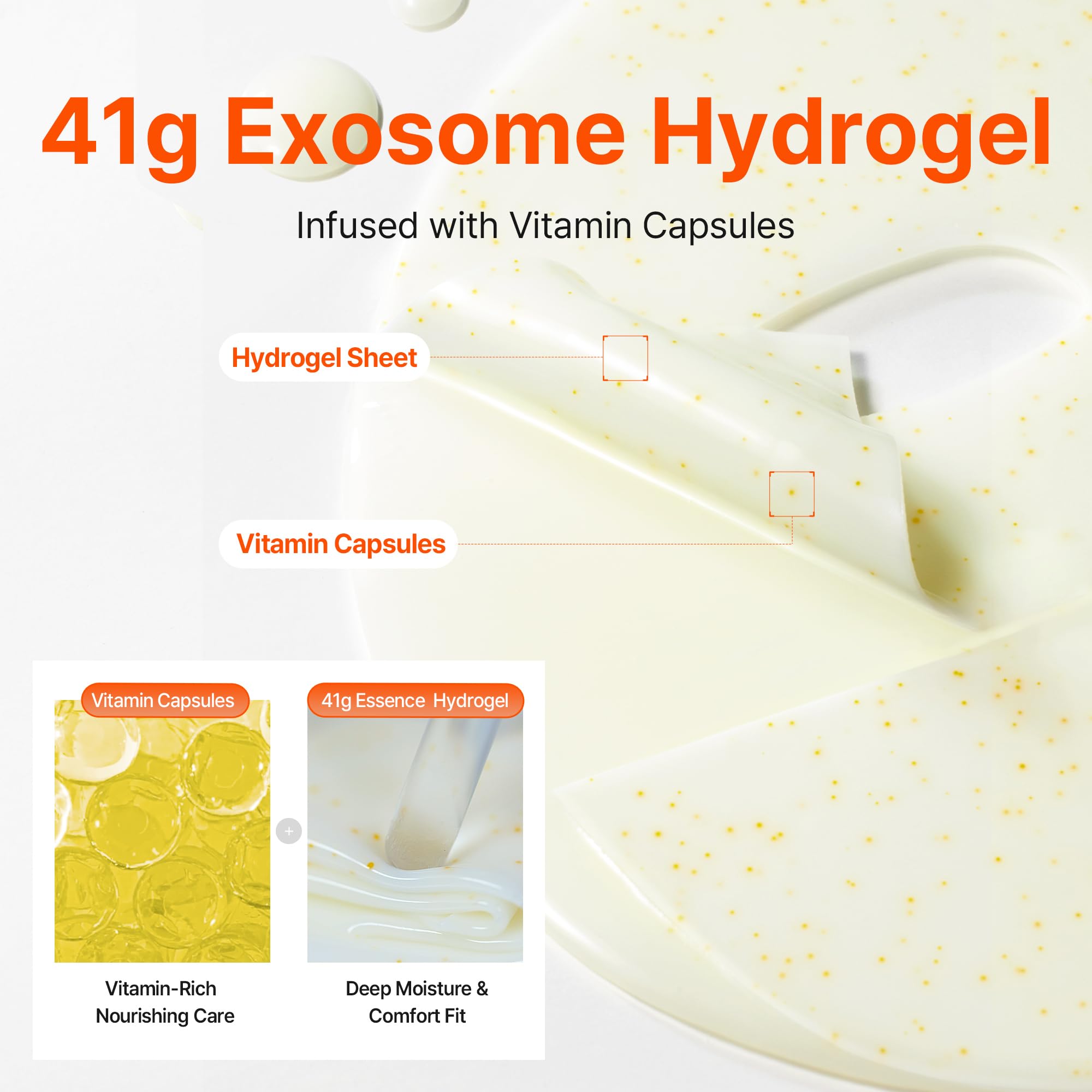 Ariul Expert Vita Exosome Collagen Hydrogel Mask (Set Of 4) - Vitamin & Eksozom Kolajen Yenileyici