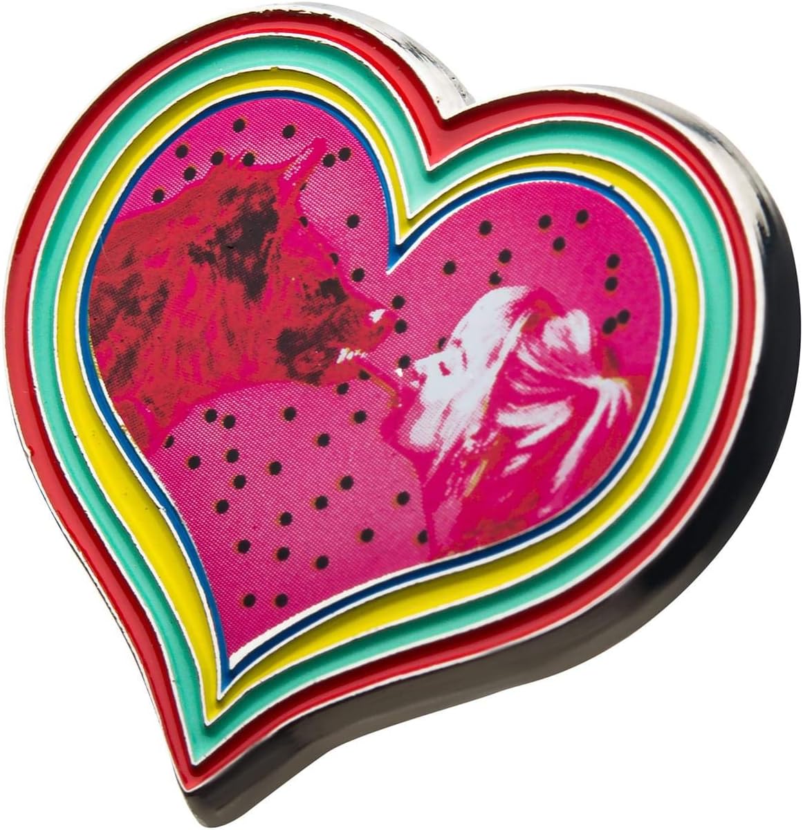 Birds of Prey Harley Quinn & Hyena Enamel Collector Pin, red - Image 3