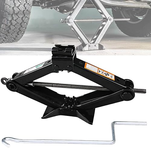 1 paquete de gato de tijera para coche para Honda CivicAccordCR-VElementOdysseyPilot, 2 toneladas, 4409 libras de capacidad, gato de tijera para