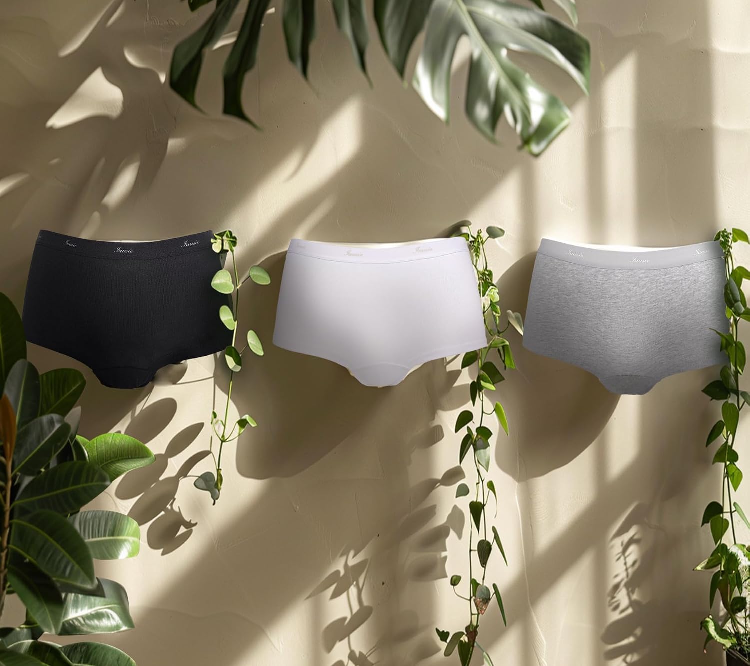 Womens Organic Cotton Boyshort Panties Underwear Teen Girls Sporty Boxer Briefs with Elastic Waistband - Image 6