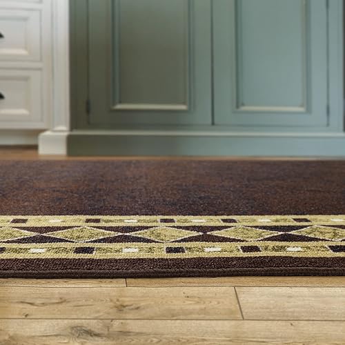 Miniatura 357 de Antep Rugs Alfombras modernas con bordes de 2 x 7 pies antideslizantes (antideslizante) de perfil bajo con parte trasera de goma para interiores