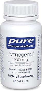 Pure Encapsulations Pycnogenol 100 mg | Hypoallergenic Supplement to Promote Vascular Health and Provide Antioxidant Support | 30 Capsules