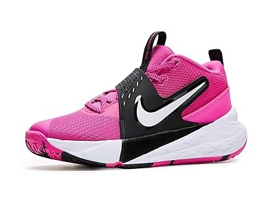 Nike Kids Team Hustle D 12 (big Kid) Kids Shoes Laser Fuchsia/White/Black : 5.5 Big Kid M, Textile