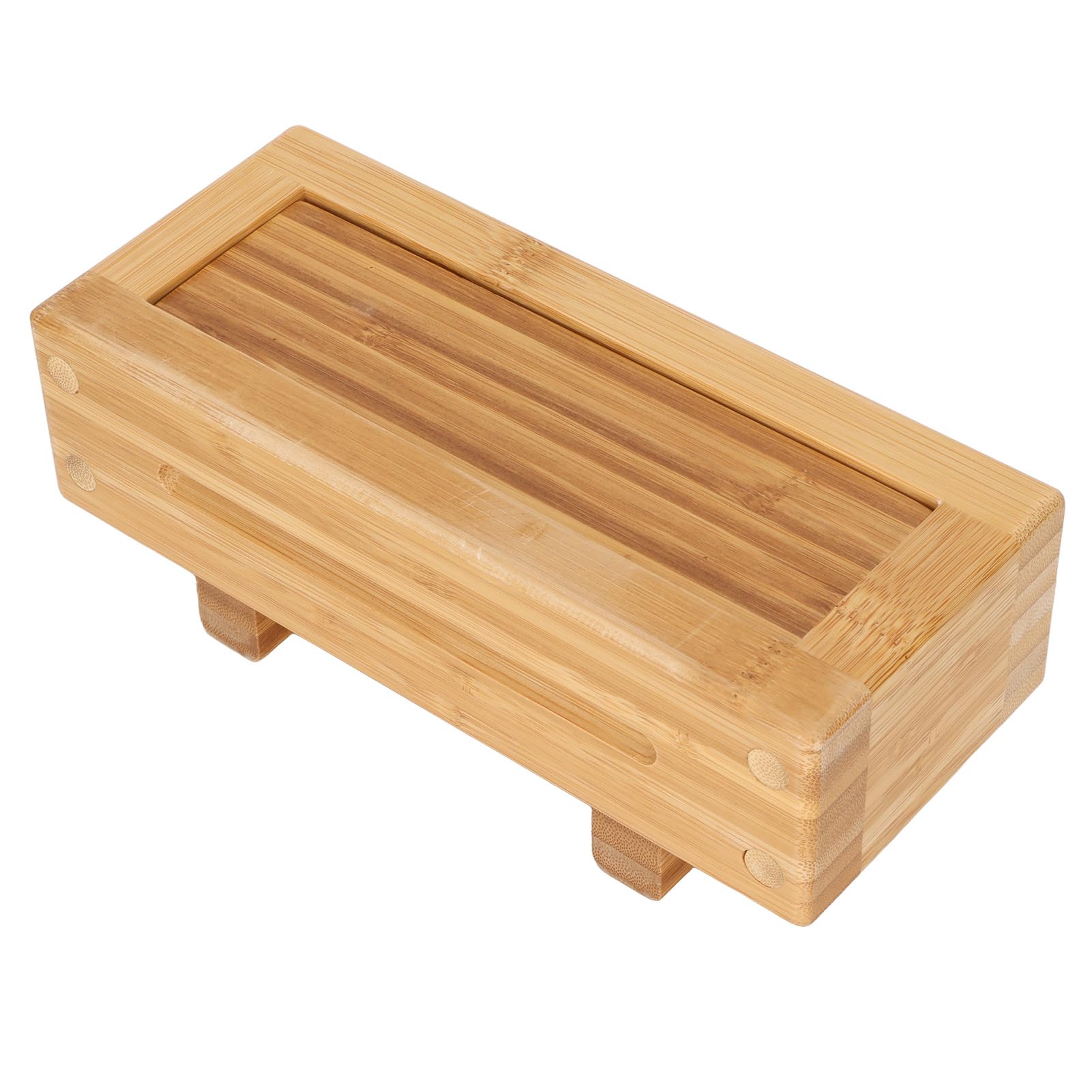 Molde de Arroz de Madera Aramox para Cocinar, Molde de Prensa de Sushi de Madera, Caja de Molde de Arroz Portátil Rectangular sin Olor DIY