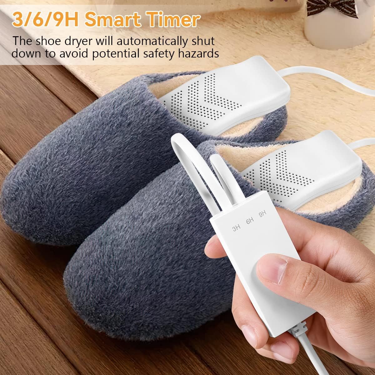 Augot Electric Shoe Dryer, Portable Ski Boot Dryer Deodorizer with 3/6