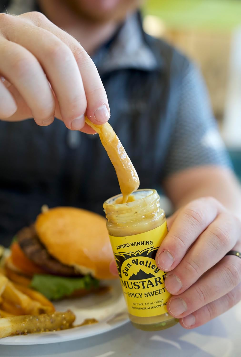 Sun Valley Spicy Sweet Mustard – 2 Pack – Gourmet Craft Mustard - Dips - Spreads -Condiments - 4.5 oz Jars