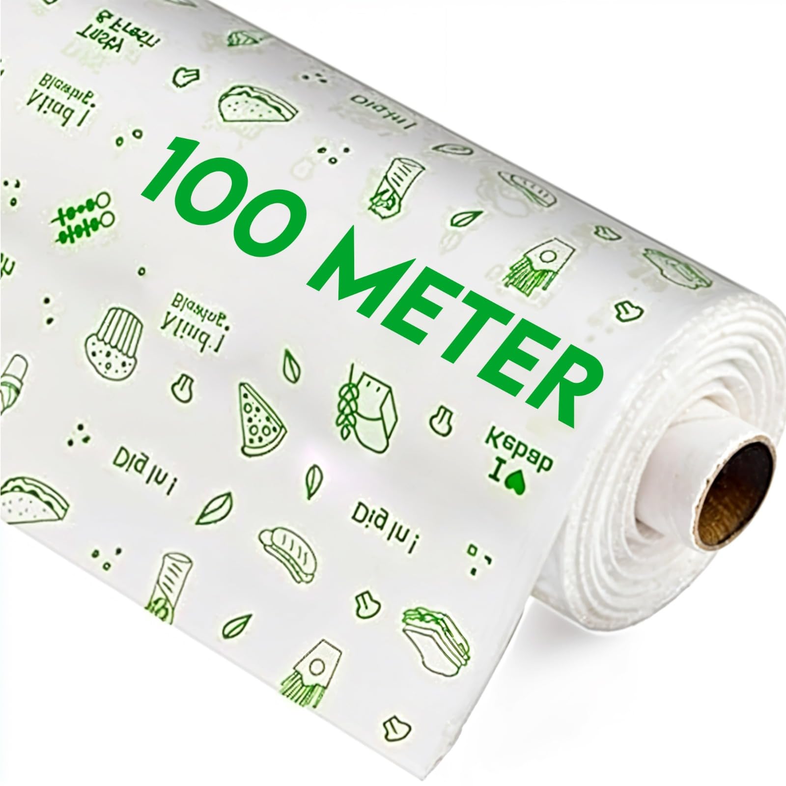 Karron Butter Paper Roll 100 Mtr, Wrapping Paper for Kitchen Food Wrap, Roti Wrapping Sheets, Ideal for Baking, Packing and Serving