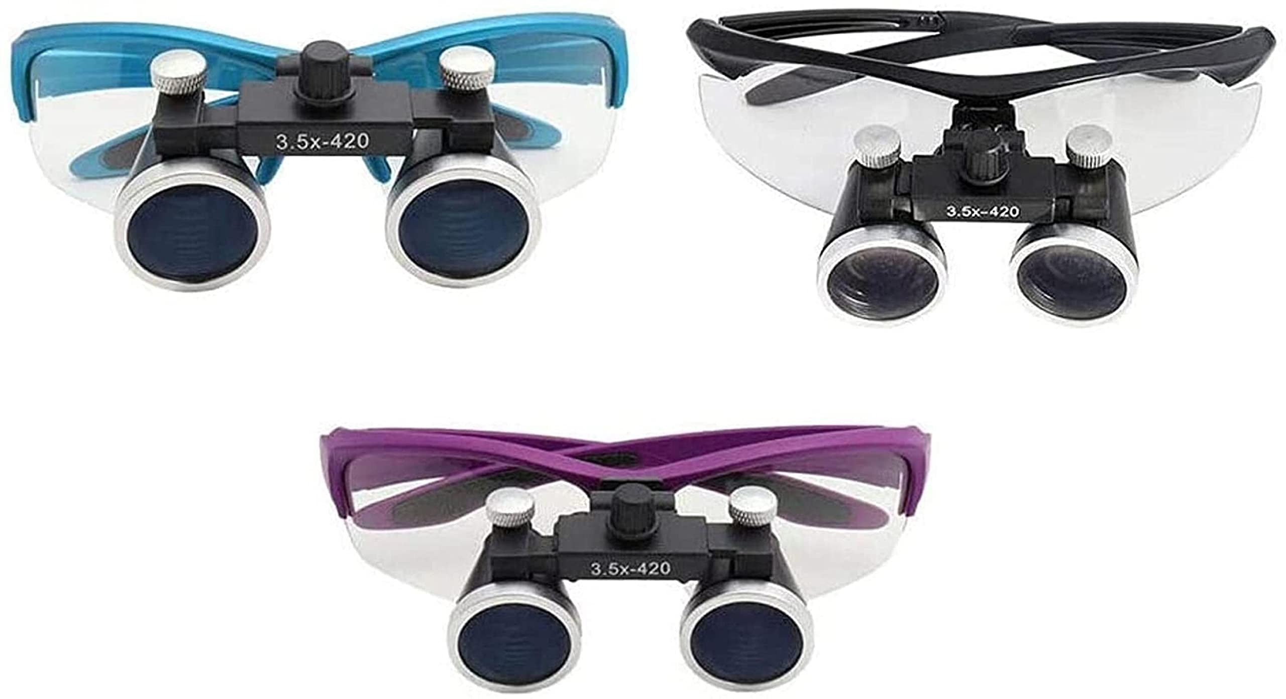 Lupa Dental de 2,5X/3,5X420mm, Lupa de Laboratorio Dental, Aumento Binocular, Lupa Dental, Lupa quirúrgica para cirugía