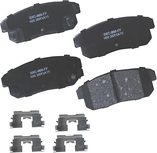 Miniatura 116 de Bendix Pastillas de freno traseras de cerámica Premium SBC1100 para Nissan Frontier 2024-2005, Xterra 2015-2005, Suzuki Equator 2012-2009