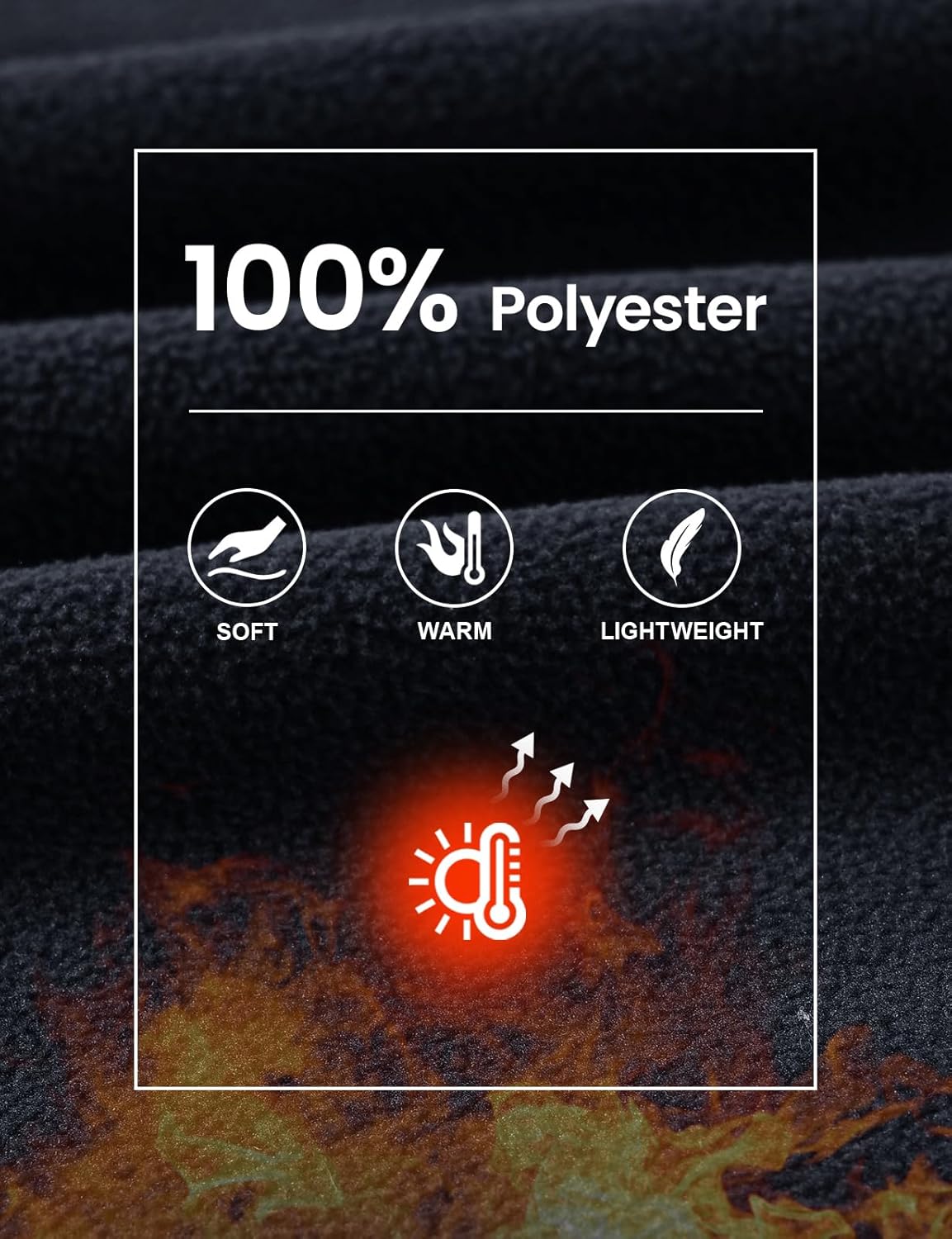 TBMPOY Men's Fleece Jackets Lightweight Full-Zip Fall Jacket Outdoor Hiking Warm Winter Coats with Pockets - Image 4