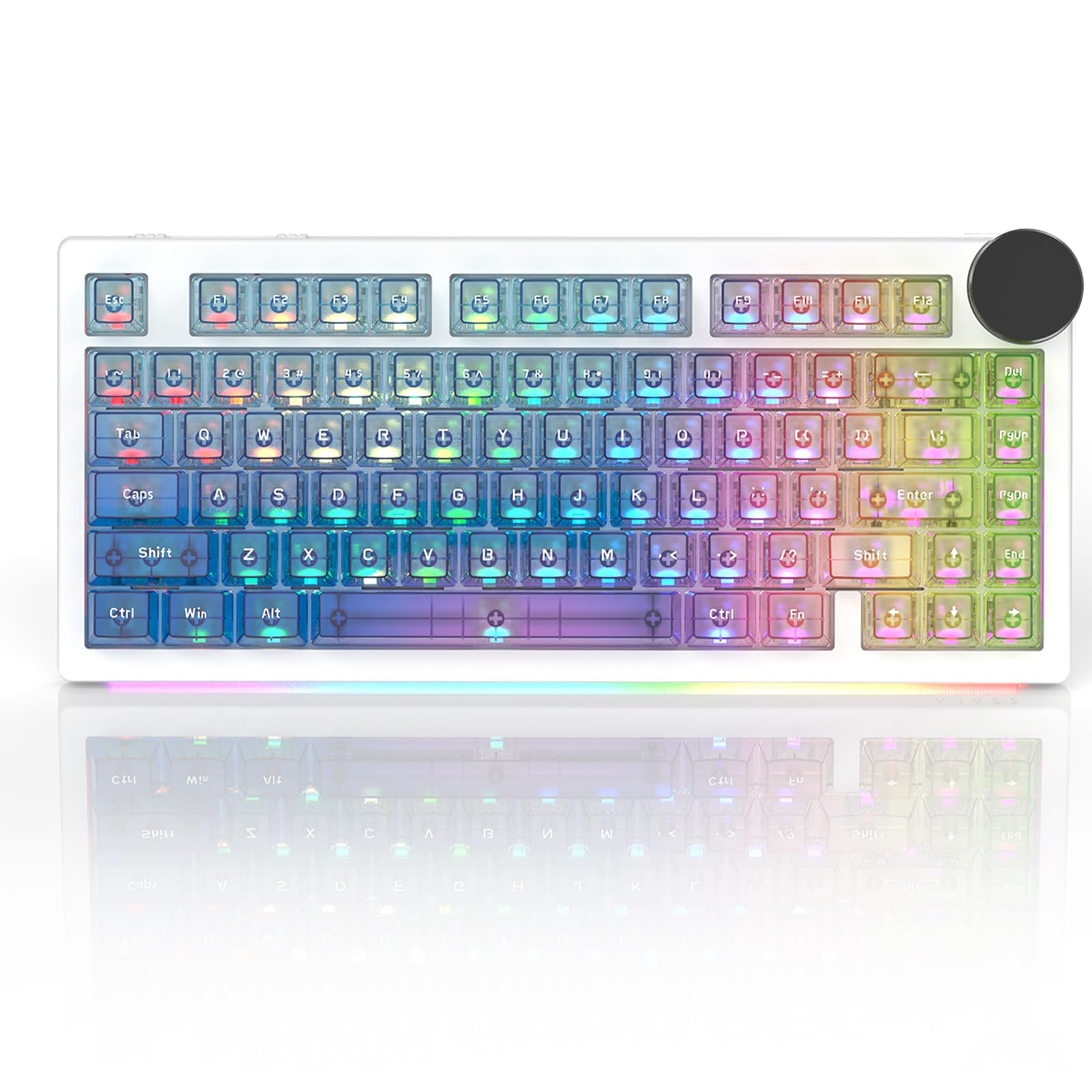 AJAZZ Teclado mecânico AK820PRO 75% Hot Swap com montagem em