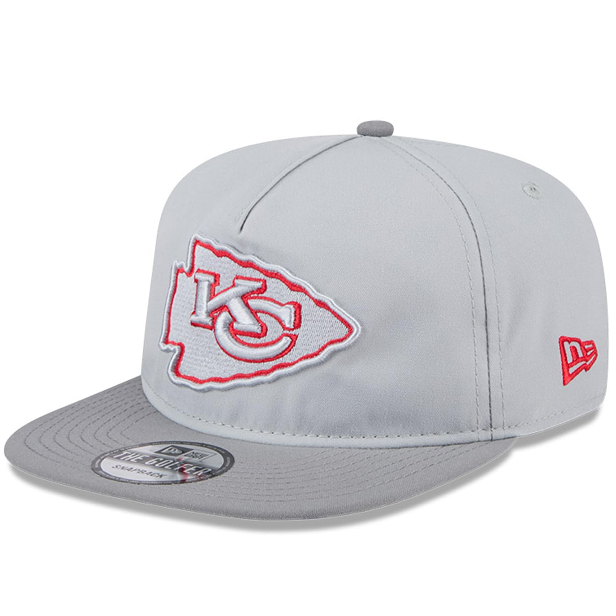 New Era Golfer Snapback Cap Training 2024 Kansas City Chiefs Grey