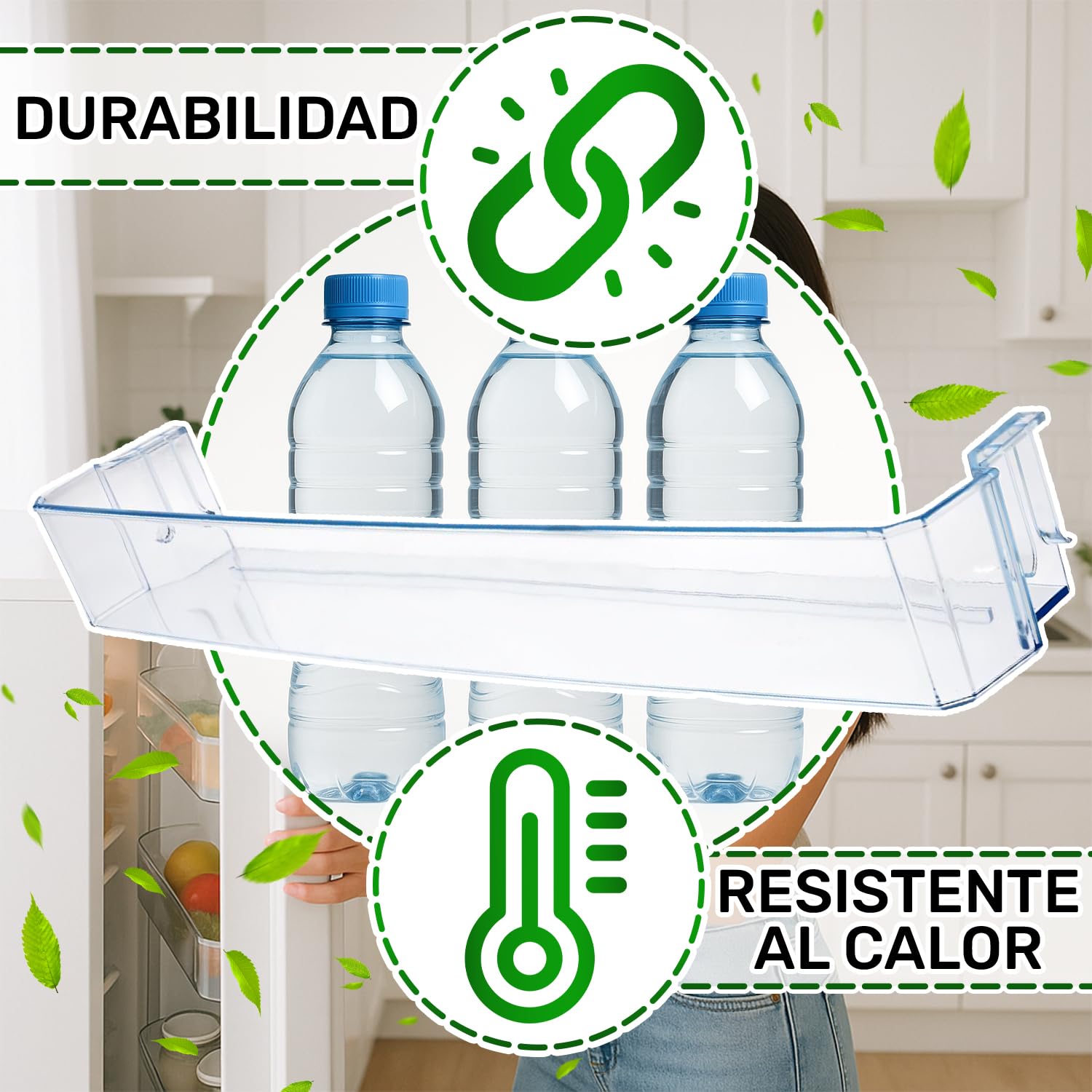ONIX TECH Estante Puerta Frigorifico 432 х 75 x 55 mm con Código Original 1022432 1022446 1033024 para Amica - Garantía de 5 Años