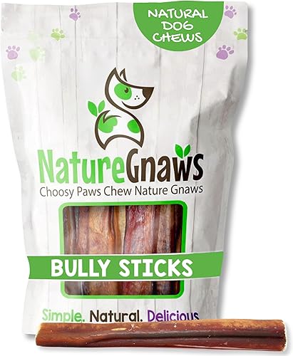Miniatura 16 de Nature Gnaws Palitos pequeños para perros de 5 a 6 pulgadas (5 unidades) – Larga duración para masticadores ligeros y cachorros – Huesos naturales