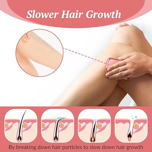 Miniatura 2 de Borrador de cabello de cristal para mujeres y hombres, removedor de cabello de cristal exfoliante sin dolor, borrador mágico para espalda brazos y