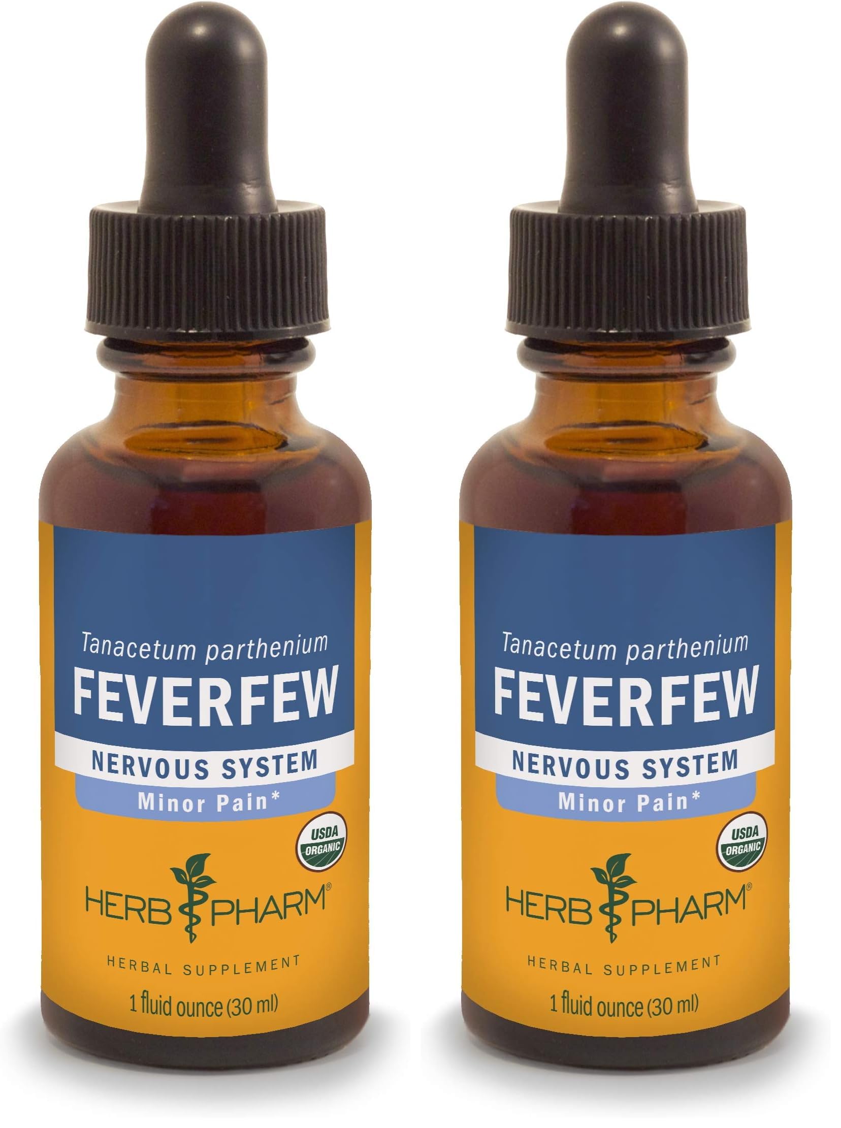 Herb Pharm Extrato líquido de matricária orgânica certificada, 2 frascos de 30 mL