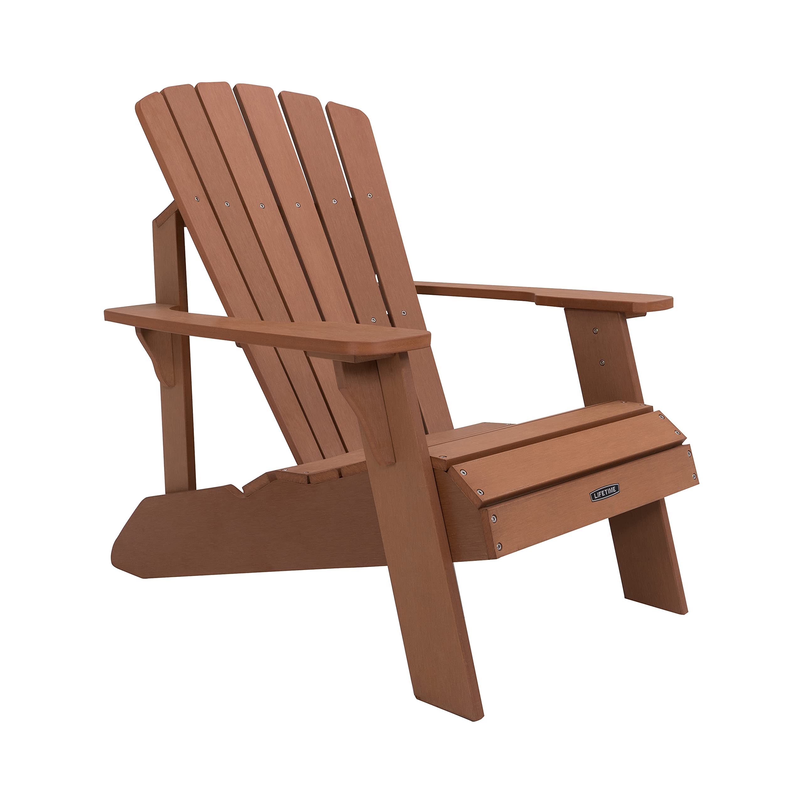 Lifetime Adirondack Chair 60064 | Heavy-Duty Brown Outdoor Seating Chair | Durable Weather-Resistant Wooden Design | Easy Assembly Garden Furniture | Comfortable Stylish Patio Chair-image-14