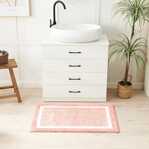 Miniatura 4 de CozeCube - Tapetes de baño antideslizantes, afelpados, peludos, esponjosos, lavables, microfibra extrasuave y absorbente, navideño, para pasillo y