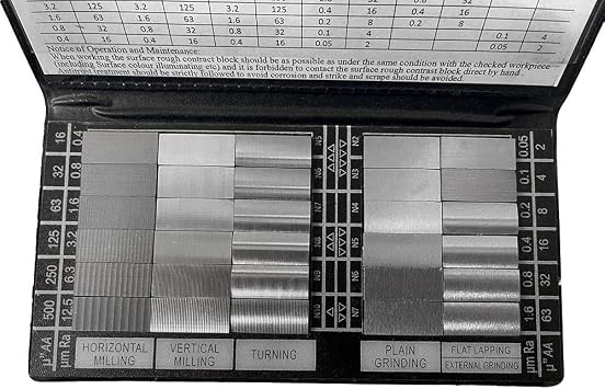 30 Pc Specimen Surface Roughness Comparator Composite Pocket Set