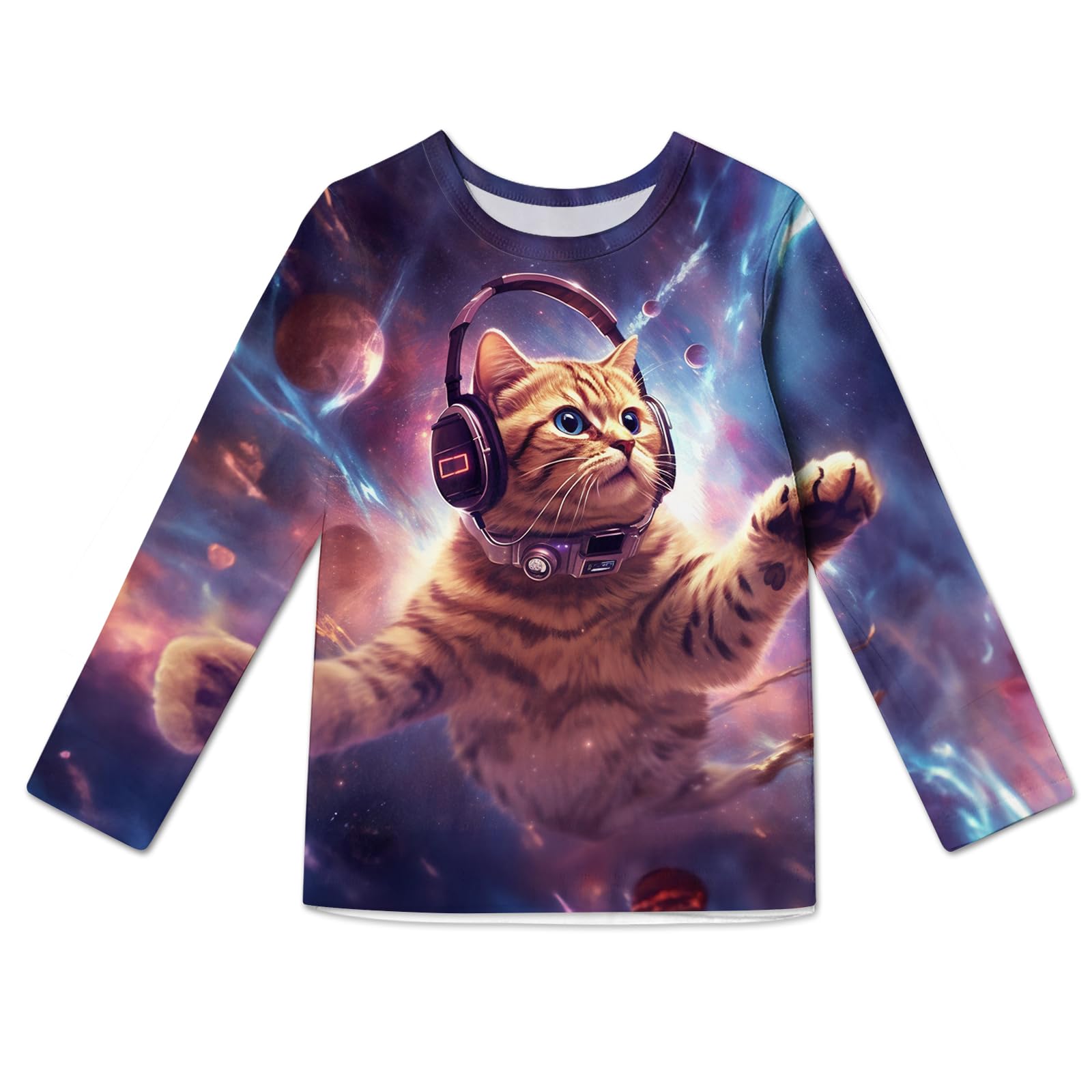 RAISEVERNBoys Girls 3D Graphic Printed T-Shirts Unisex Short Sleeve Summer tees for 4-14 Years