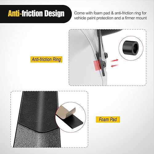 Miniatura 5 de Nilight Soporte de montaje de pilar A para barra de luz de 52 pulgadas y cápsulas de luz compatible con Wrangler JL JLU Gladiator JT 2018-2022,