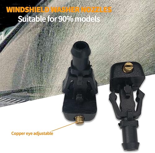 Miniatura 5 de Pack-2 Kit de boquillas de limpiaparabrisas delantero para Ford 150 3W7Z17603AA, kit de boquillas de repuesto para limpiaparabrisas delantero Ford