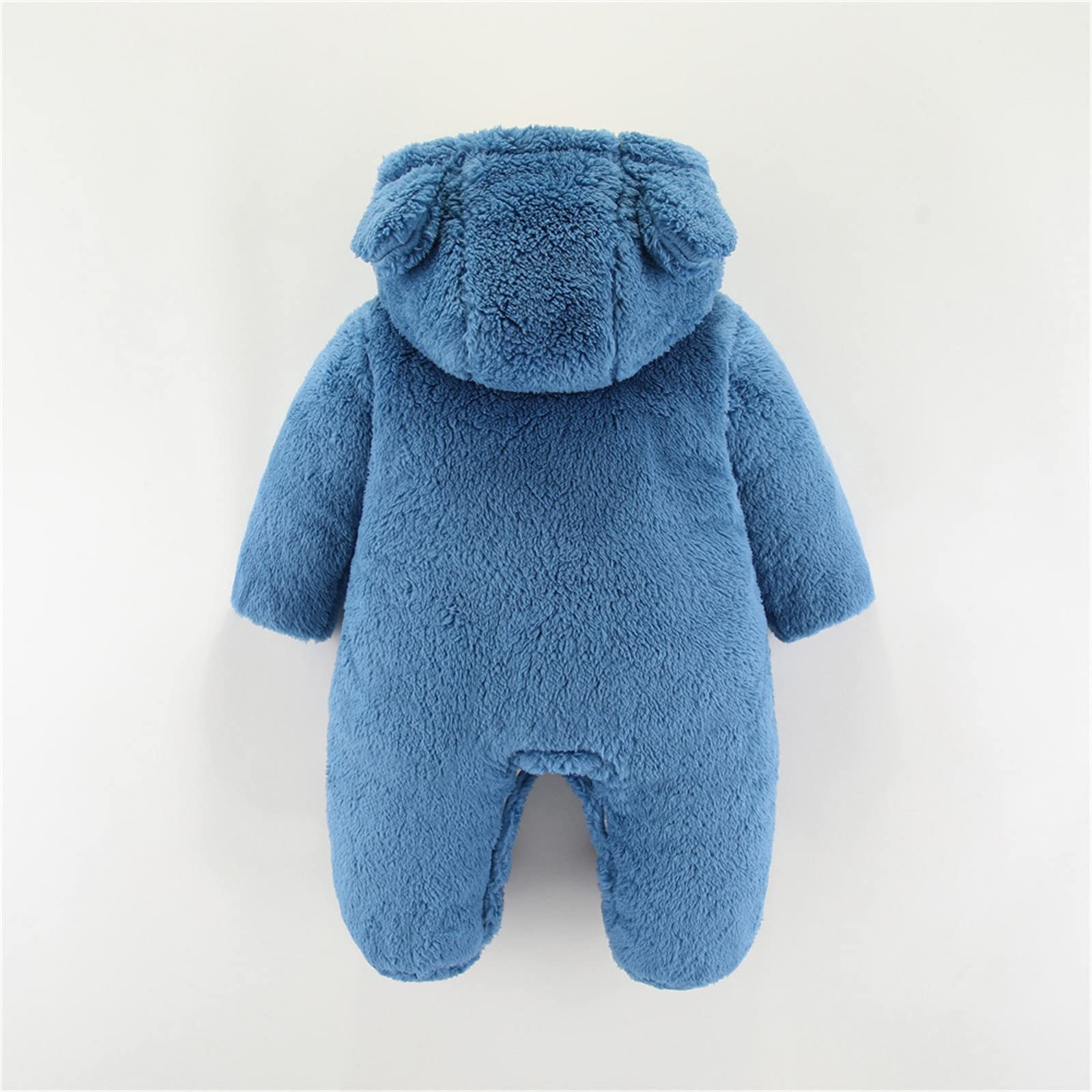 Bambino Neonato Ragazza Animali Manica Lunga Pile Orso Carino Orecchie Con Cappuccio Tutina Tuta Abbigliamento Cappotto Bambino Costume 86
