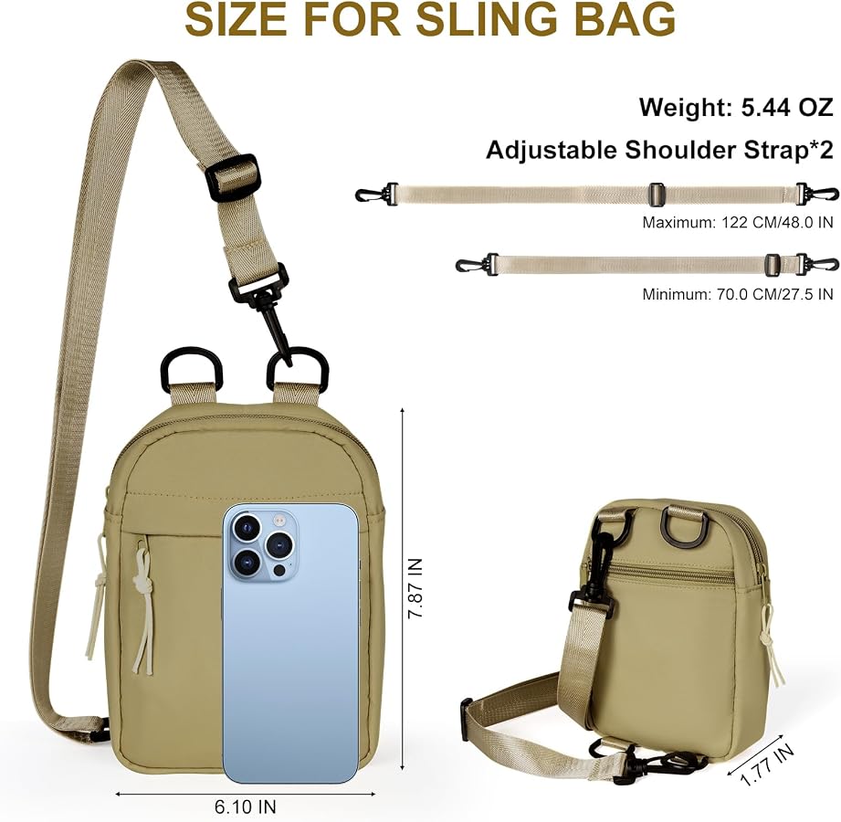 ZEPFJHE Sac à bandoulière convertible pour homme et femme - Sac à dos à bandoulière - Sac à main