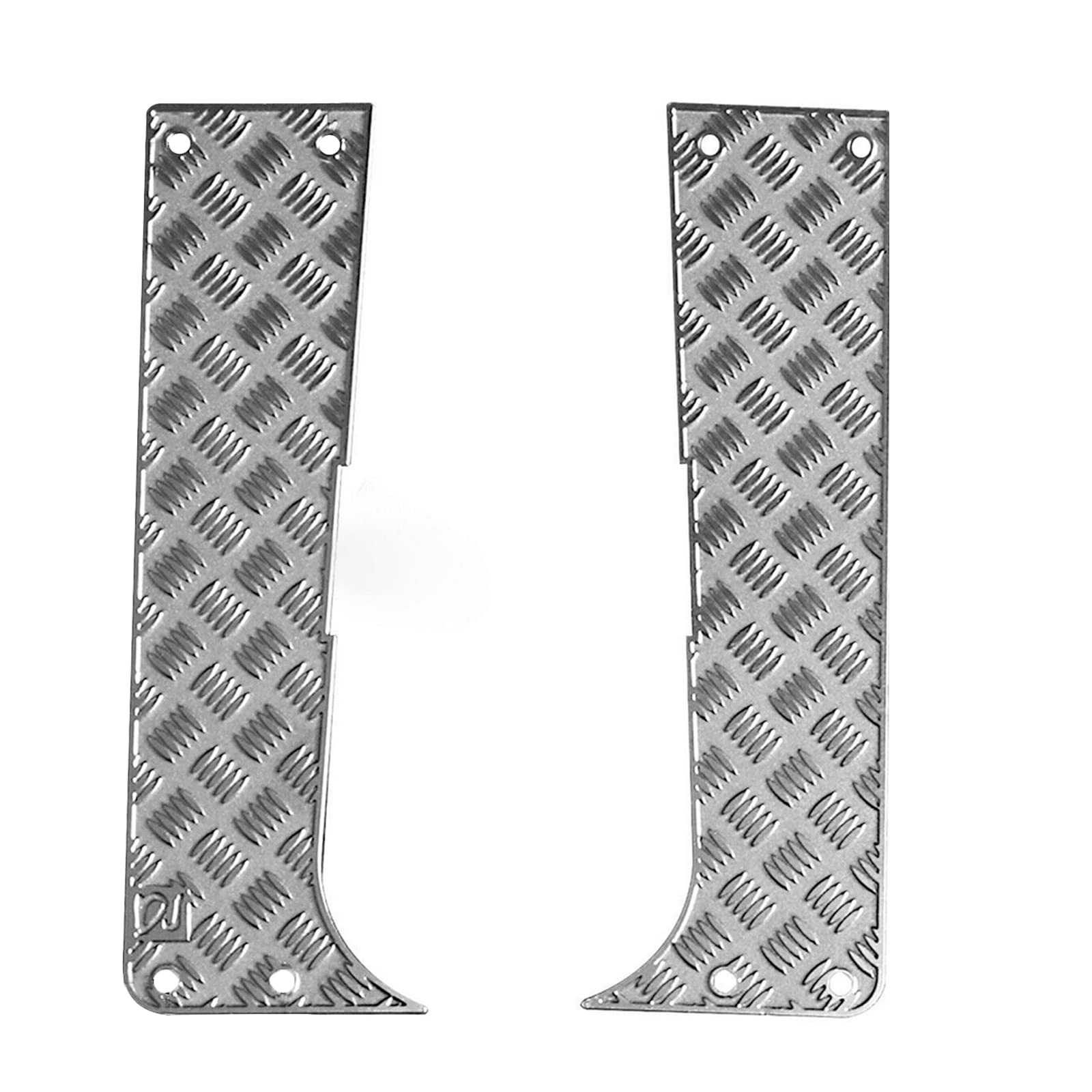 MOOKEENONE Stainless Steel 1/24 RC Car Side Pedal Decorative Plate for FMS FCX24 Wagon