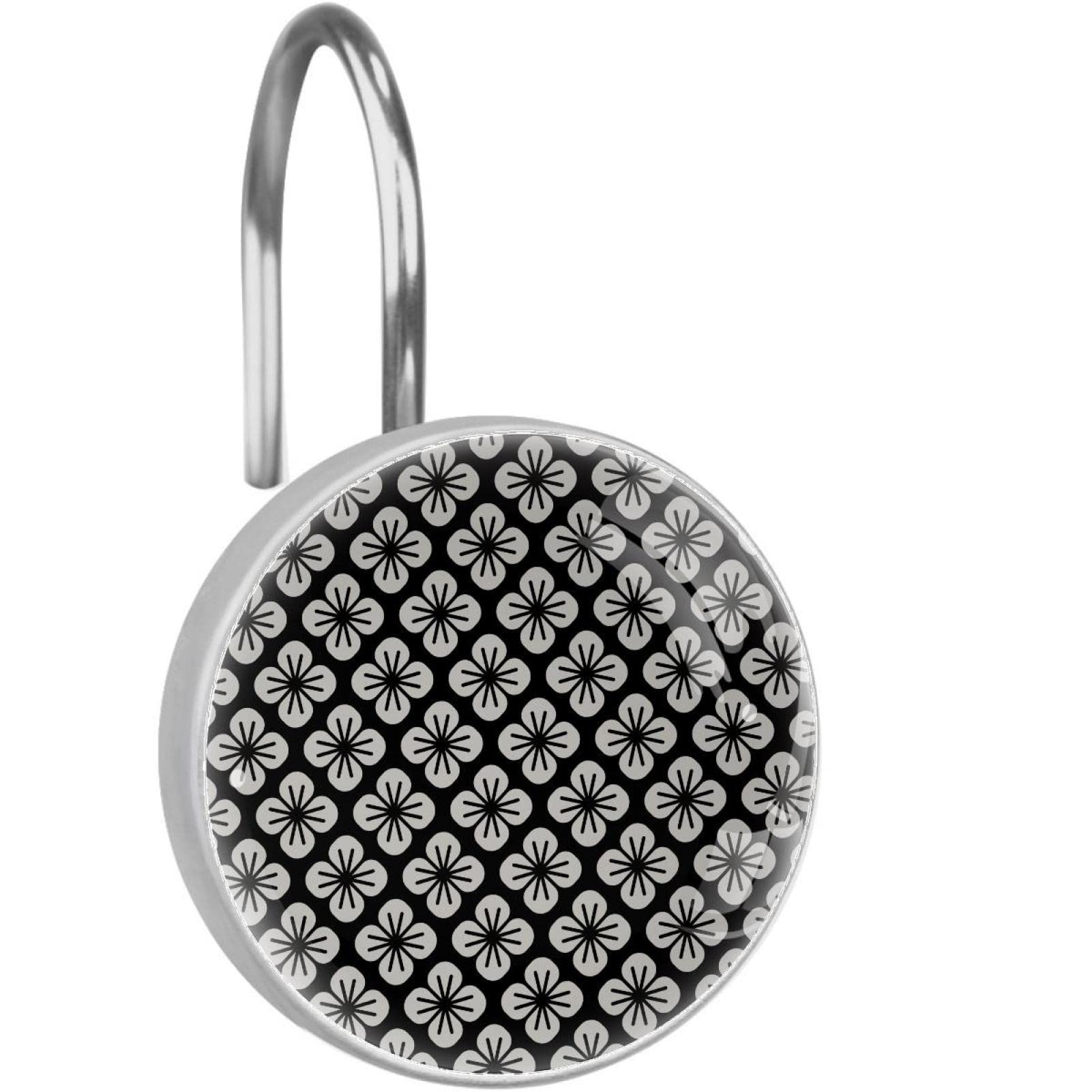 Crochets rideau de douche inox pour suspendre sans gripper la barre