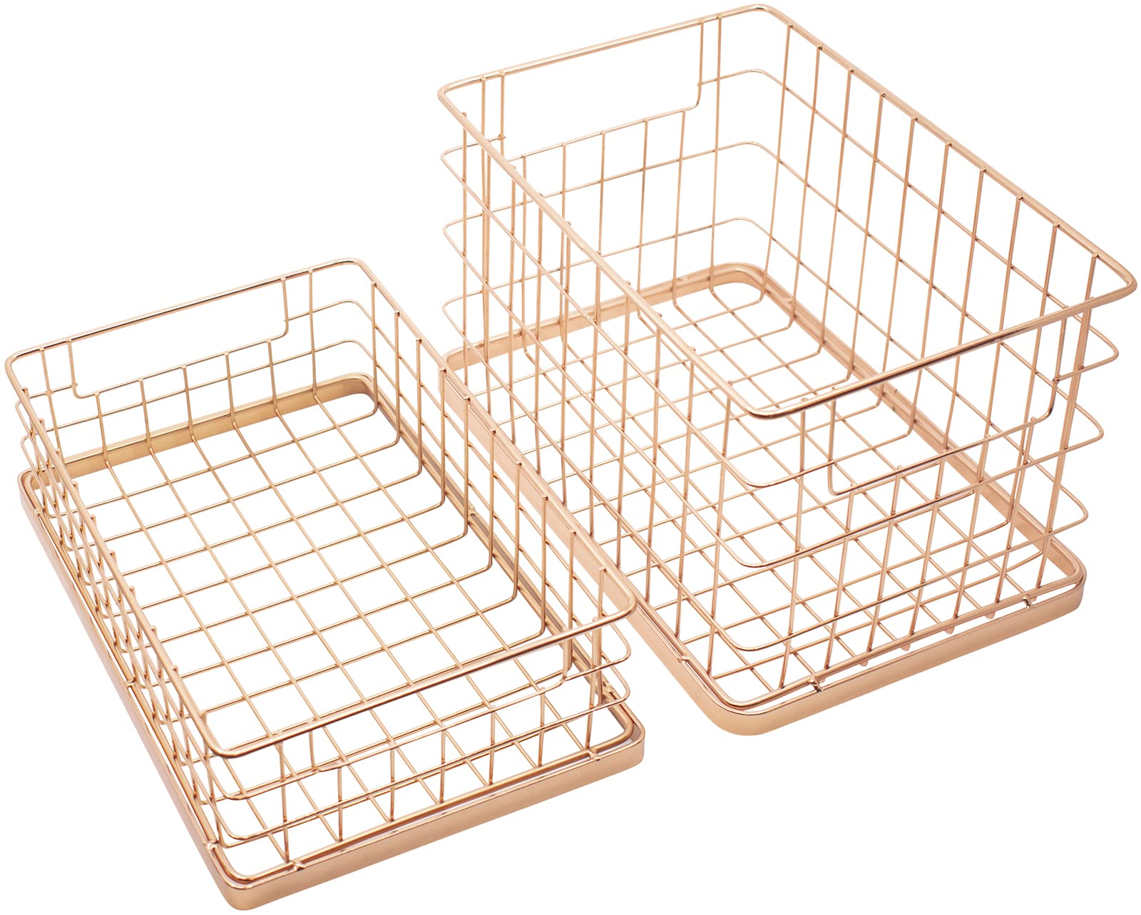 Amazon.co.jp: 積み重ね可能 10インチ メタルワイヤー収納バスケット