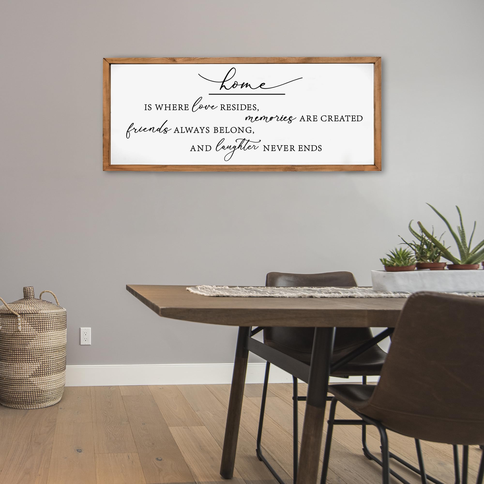 Heiple Home Is Where Love Resides Wall Sign For Farmhouse Home Decor Bedroom Living Room Wall Art for Rustic Living Room Wall Decor