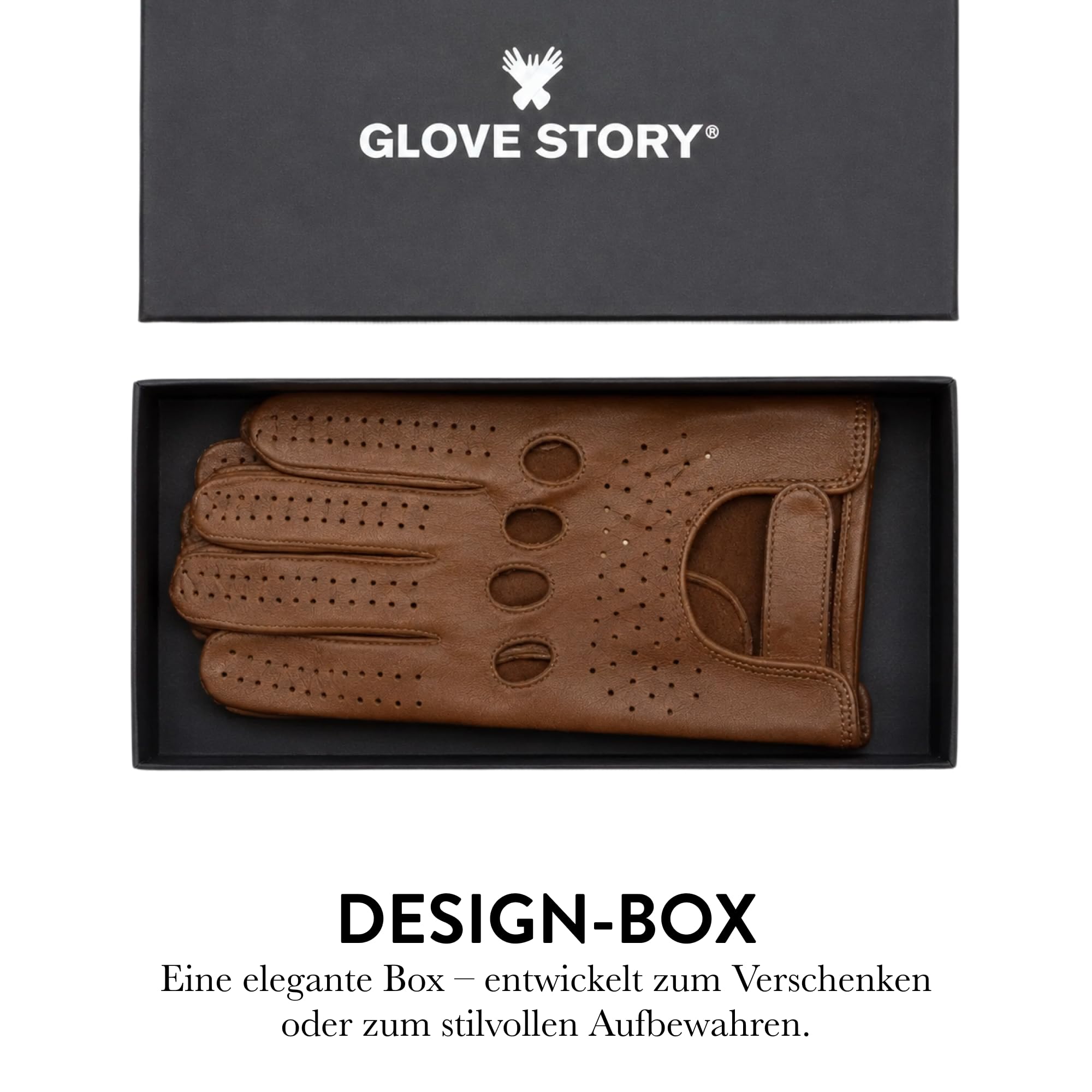 GLOVE STORY Herren-Fahrhandschuhe aus Lammleder Schwarz Ungefüttert | Zeitlose Eleganz & Höchste Sensibilität | Premium-Accessoire für Stilbewusste