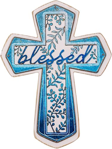 Miniatura 7 de OKSQW Cruz de madera de pared cristianos cruz religiosa espiritual regalos con gancho en la pared o mesa colgante con fe para la iglesia decoración