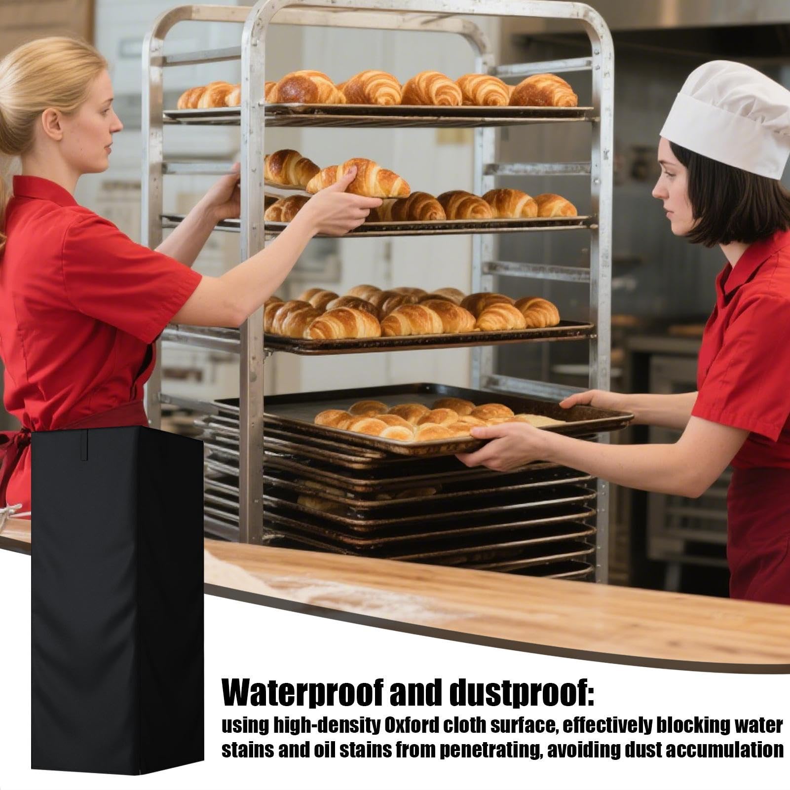 COUVERTURE DE L'ÉQUIPEMENT DE BAKEUR - Couvertures de rangement de cuisine | Équipement de cuisson professionnelle, protecteur de support de boulange de cuisine, couverture de rack à haute densit