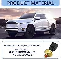 Vista 5 de Sensor de presión Sensor de presión de aceite del motor Sensor de interruptor emisor 5149062AA 05149062AA 5149064AA 5149062AB Compatible con Ram